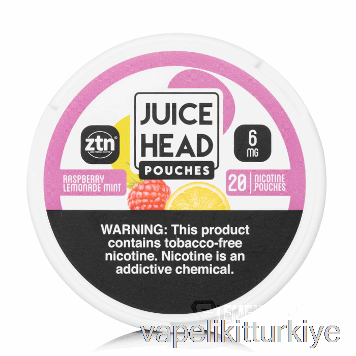Vape Türkiye Meyve Suyu Kafa Nikotin Torbaları - Ahududu Limonata Nane 6mg
